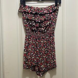 Floral Ruffle Jumpsuit size large